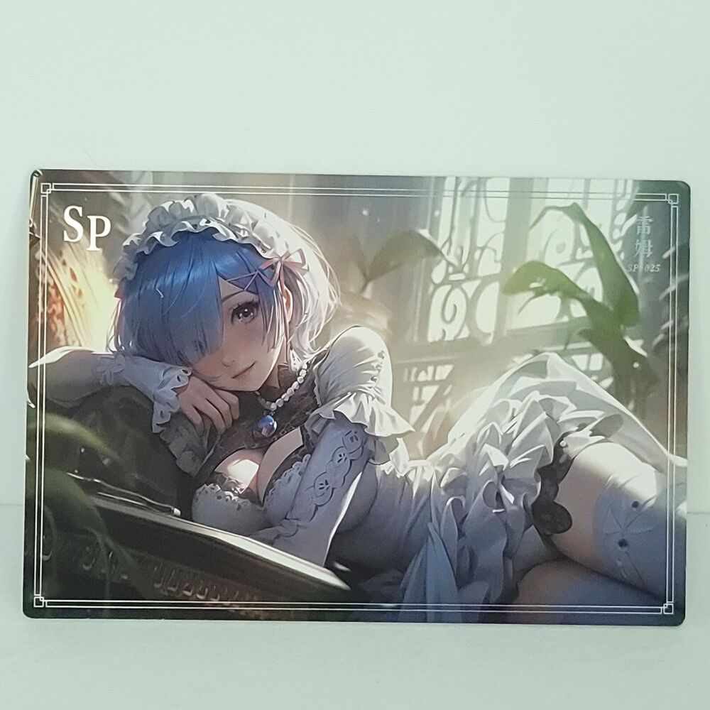 Rem RE:Zero Camilii Waifu Card Phantom 2nd Edition 8" x 5.5" Print Sp-0025 A5